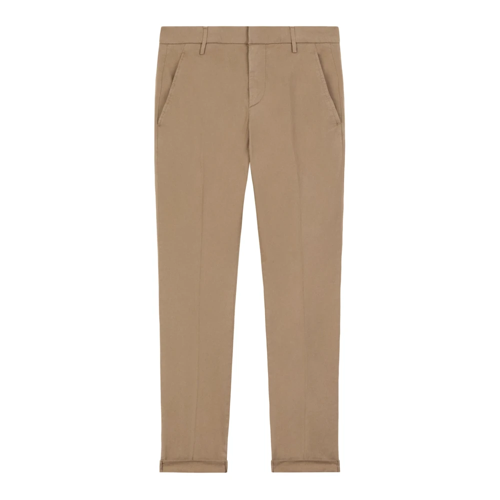 Dondup Slim Fit Katoenen Chino Brown Heren