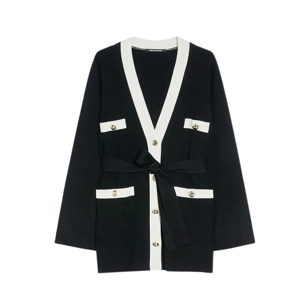 Pennyblack Stijlvolle Cardigan voor Vrouwen Black Dames