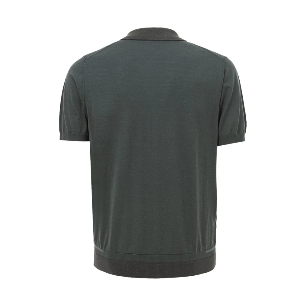 Brioni Groen Katoenen Poloshirt Green Heren