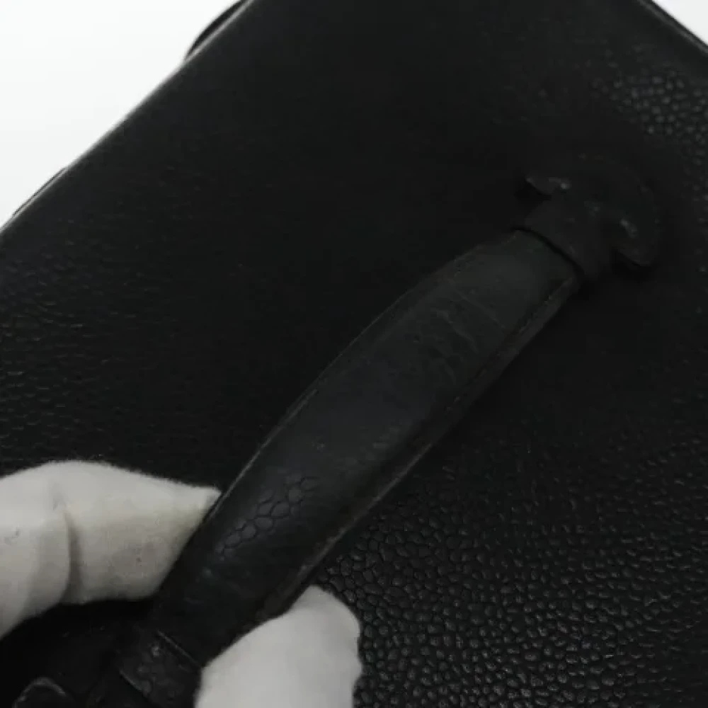 Chanel Vintage Pre-owned Leather pouches Black Dames