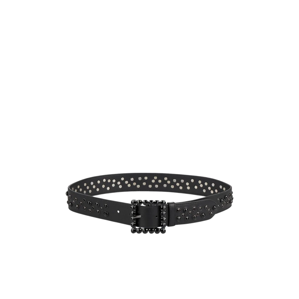 Alma en Pena Leren riem studs Black Dames