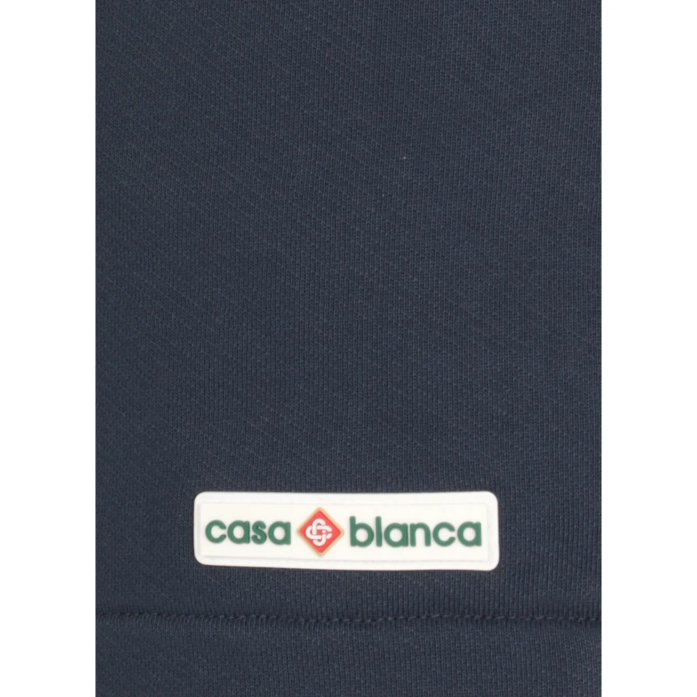 Casablanca Blauwe Katoenen Shorts met Koord Blue Heren