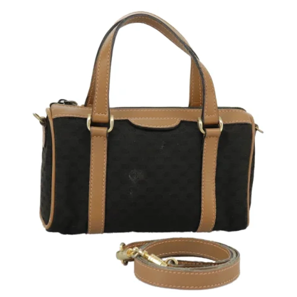 Gucci Vintage Pre-owned Fabric handbags Black Dames