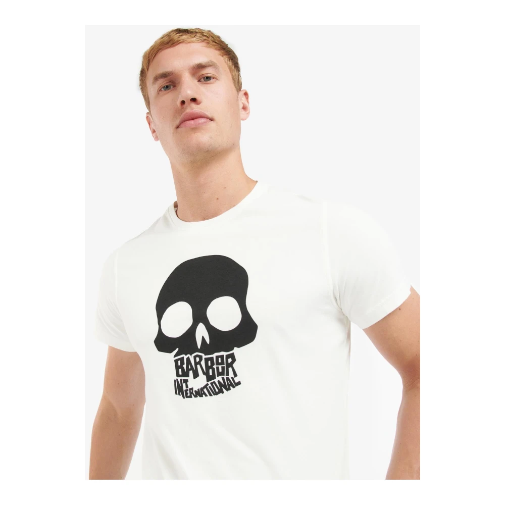 Barbour Grafische Print T-Shirt White Heren