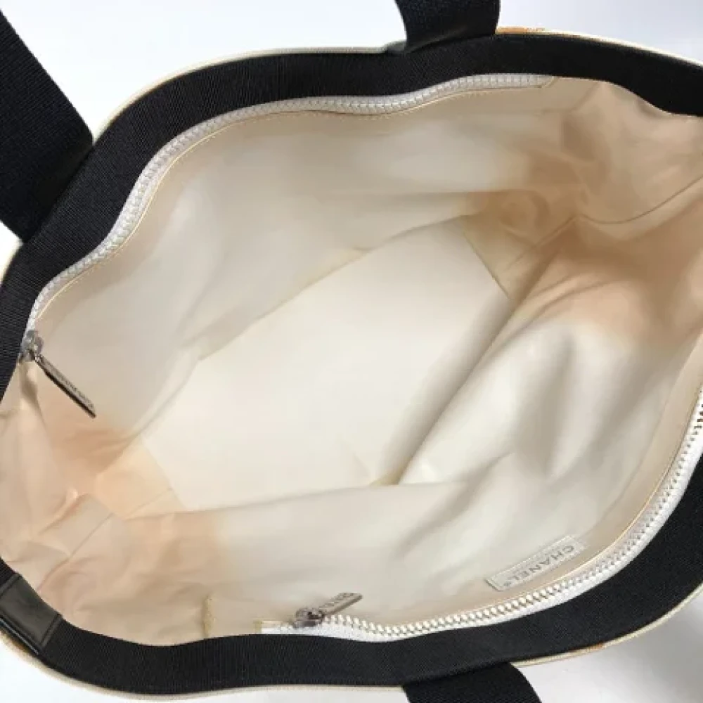 Chanel Vintage Pre-owned Canvas totes Beige Dames