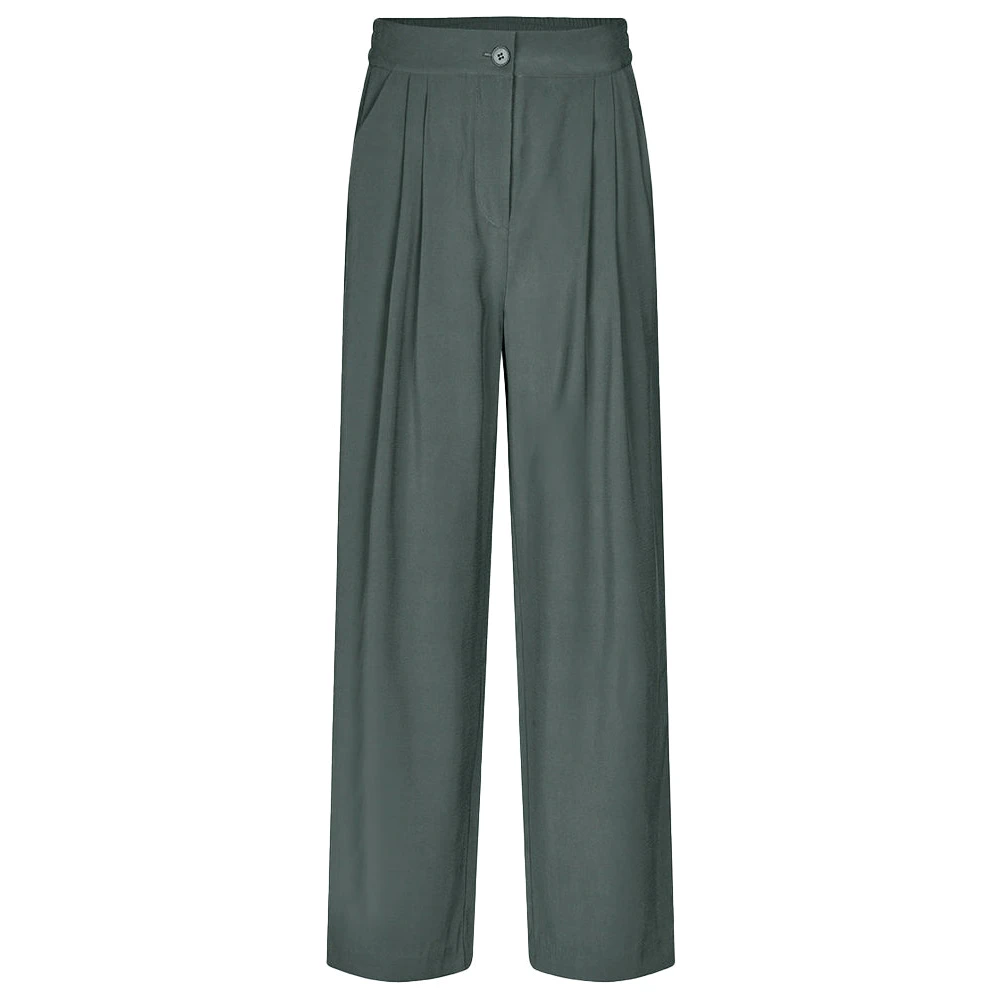 Modström Groene Harbor Pantalon Rechte Pijp Green Dames