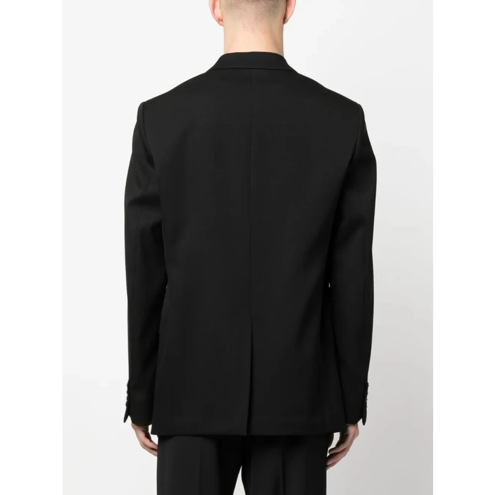 Lanvin Klassieke Zwarte Wollen Blazer Black Heren
