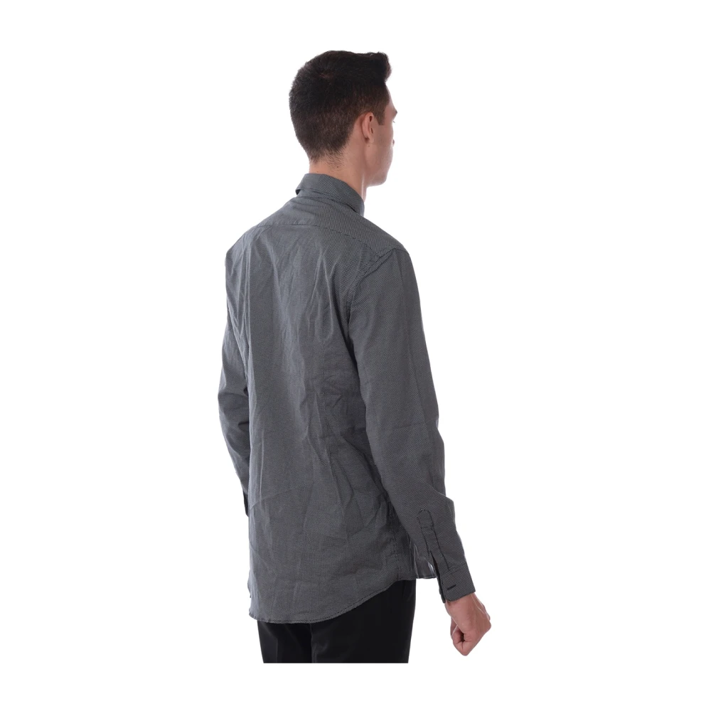 Daniele Alessandrini Basis Polo Kraag Shirt Black Heren