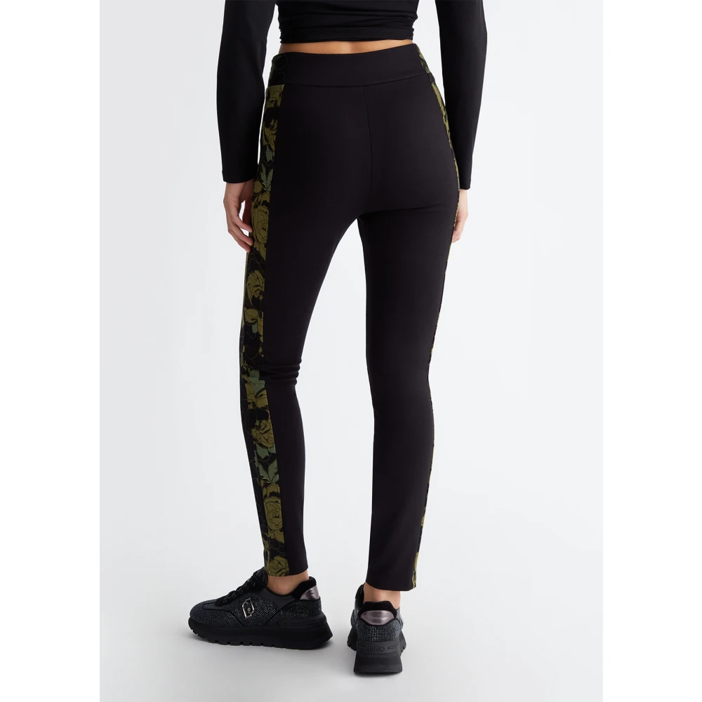 Liu Jo Bloemenprint Broek Green Dames