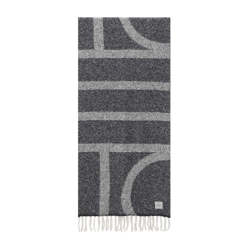 Totême Grå Winter Scarves