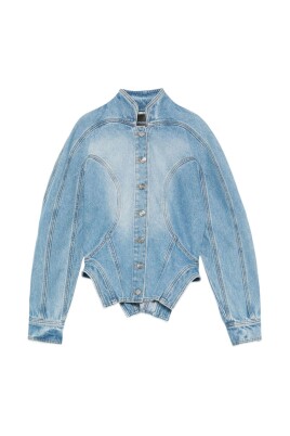 denim-high-neck-long-sleeve-blouse