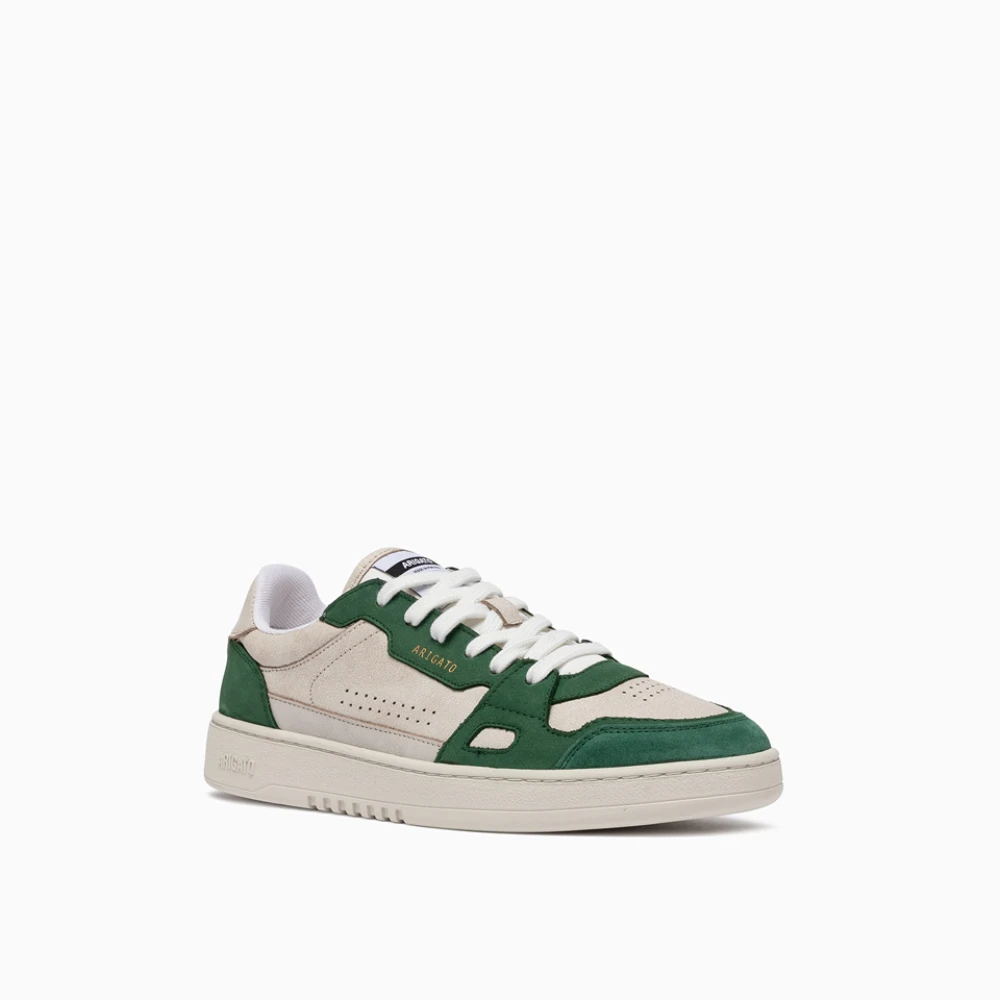 Axel Arigato Leren Sneakers met Contrast Overlays Green Heren