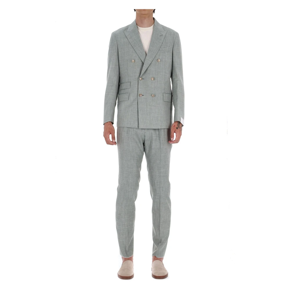 Suits > Suit Sets > Double Breasted Suits - - Eleventy - Modalova