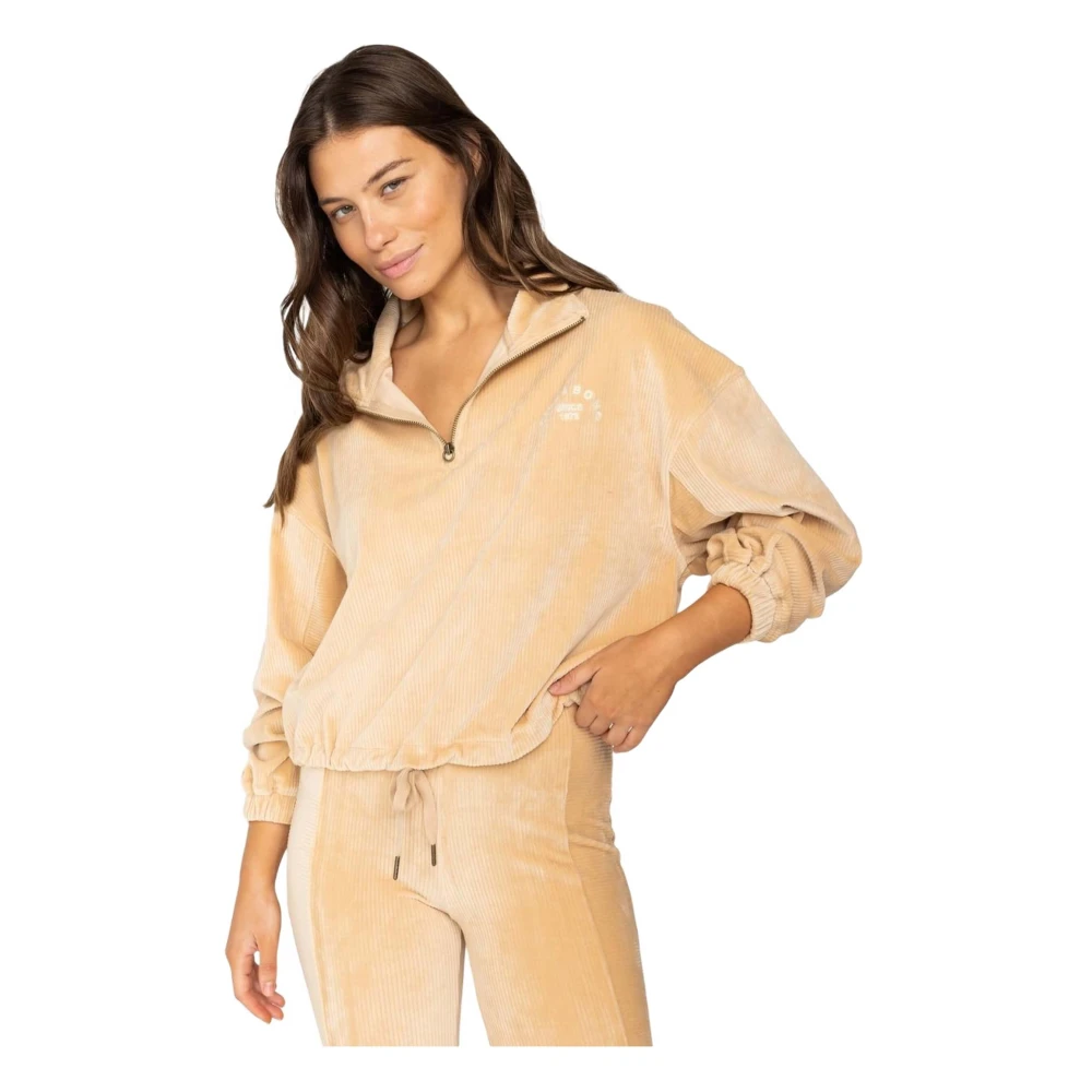 Billabong Koffie Tijd Hoodie Beige Dames