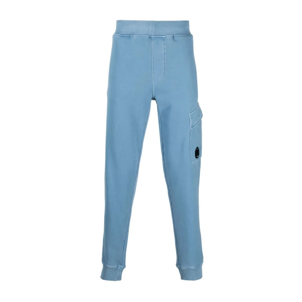 C.P. Company Geborstelde Lens Joggers Blue Heren