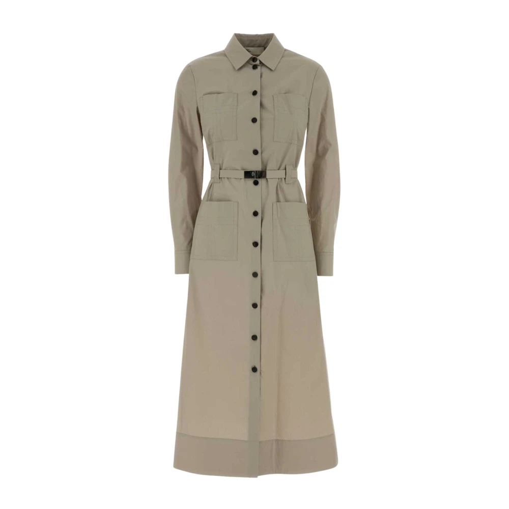 Tory Burch Women's Beige Stretch Poplin Shirt Dress - Shirt Dresses - S - Dresses