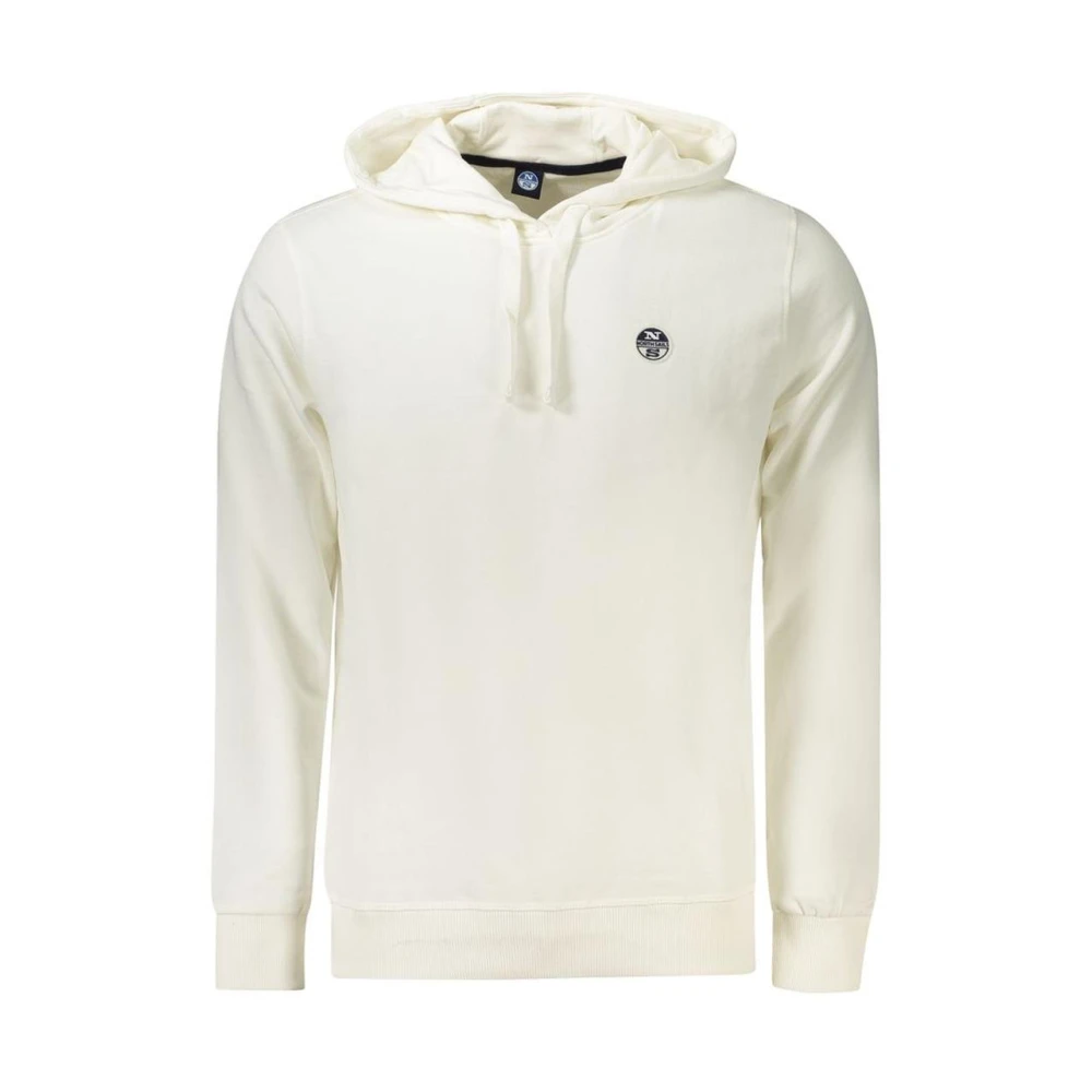 North Sails White Cotton Men's Hooded Sweatshirt - M - Image 3