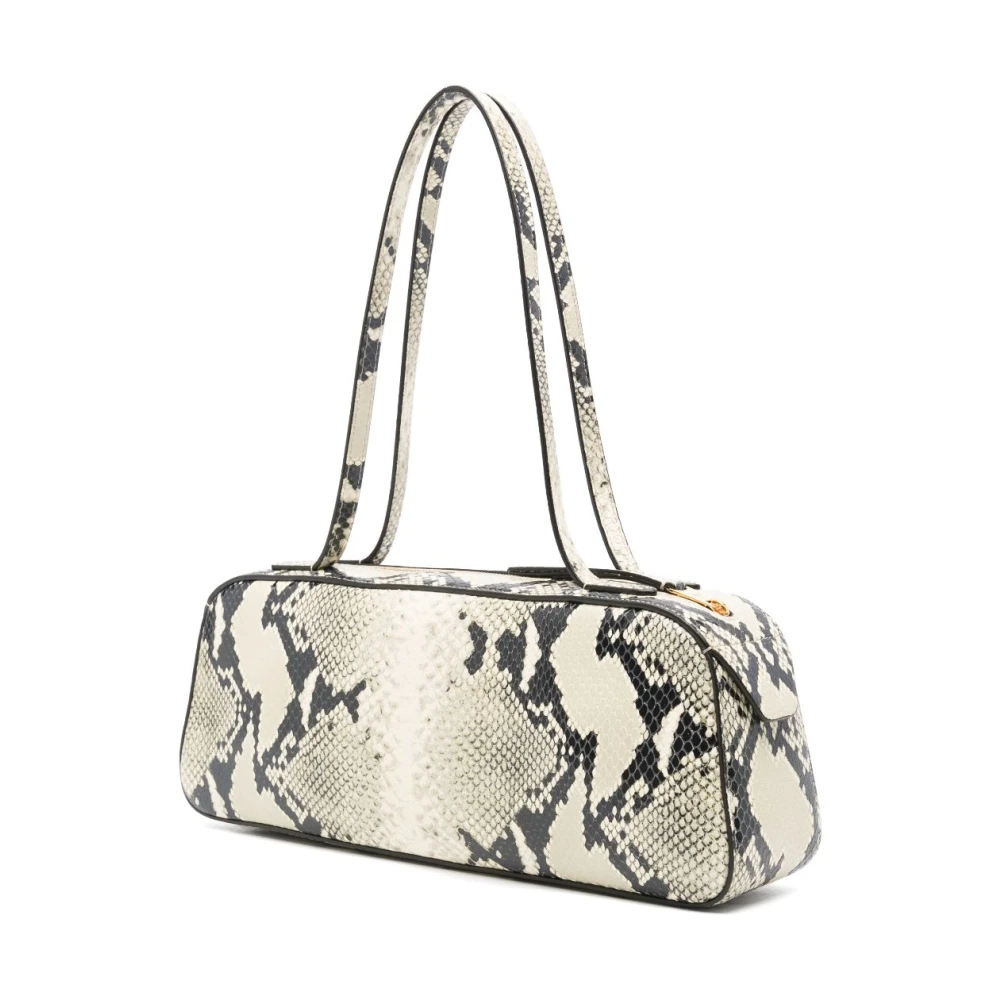 Khaite Slangenprint Leren Tote Tas Beige Dames
