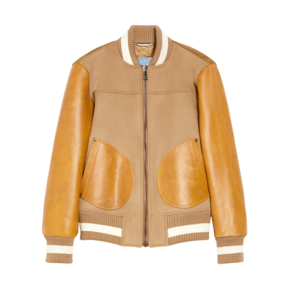Max Mara Weekend Bruine Wollen Bomberjack Brown Dames