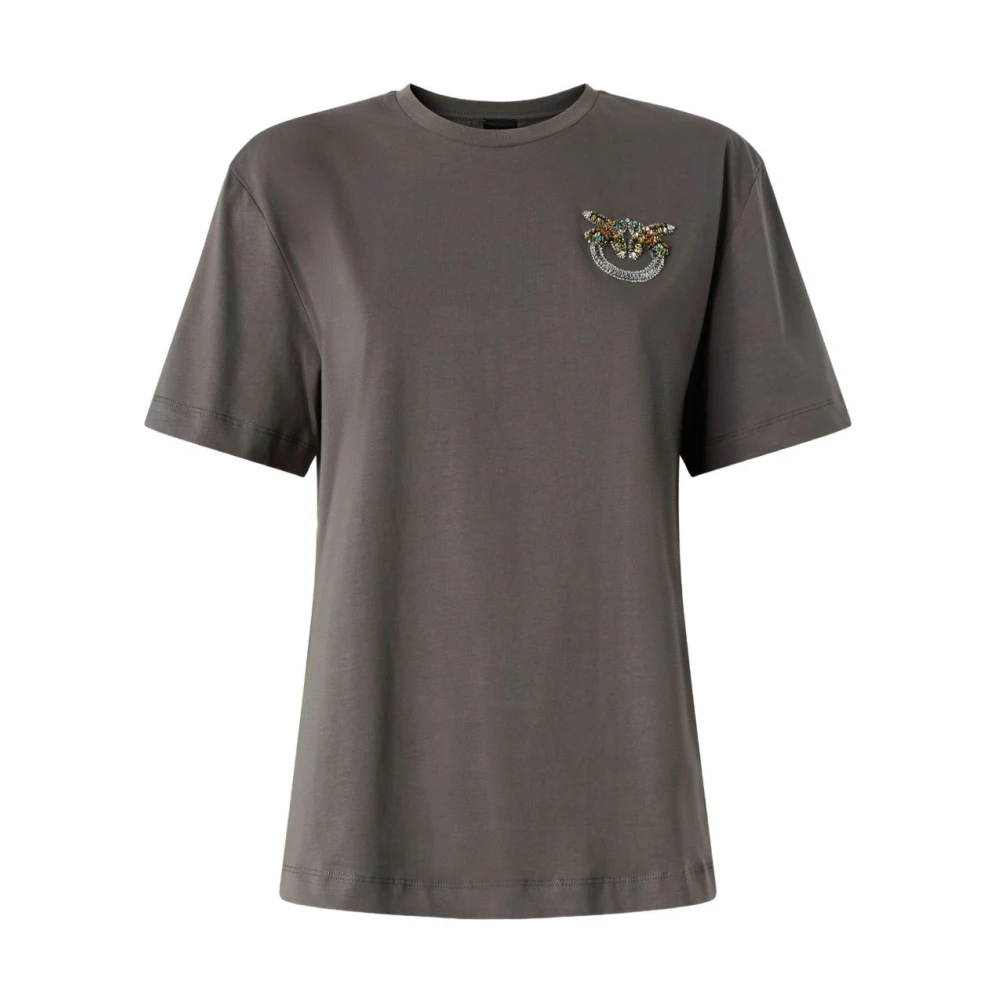 Pinko Women's Gray T-Shirt - T-Shirts - Xs - Tops