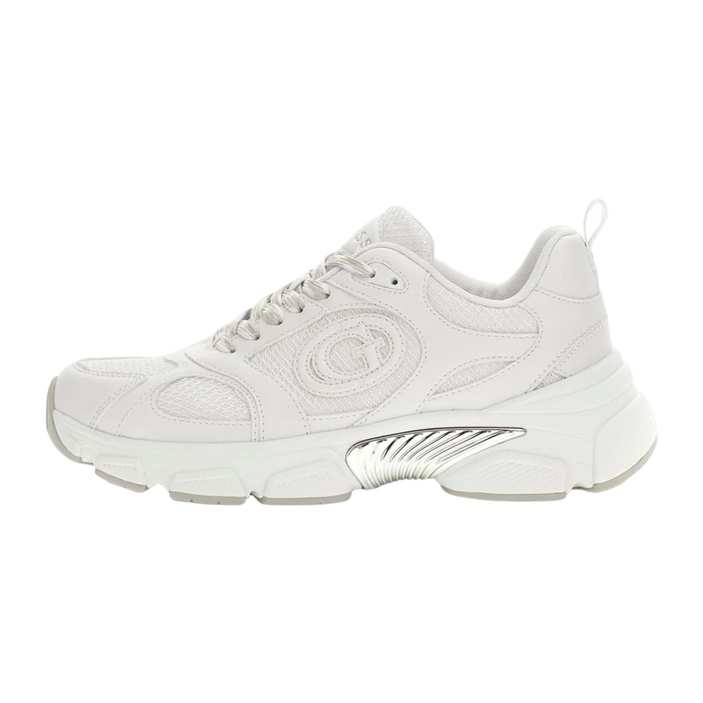 Guess Women's White Sneakers, 3 Uk, Trainers For