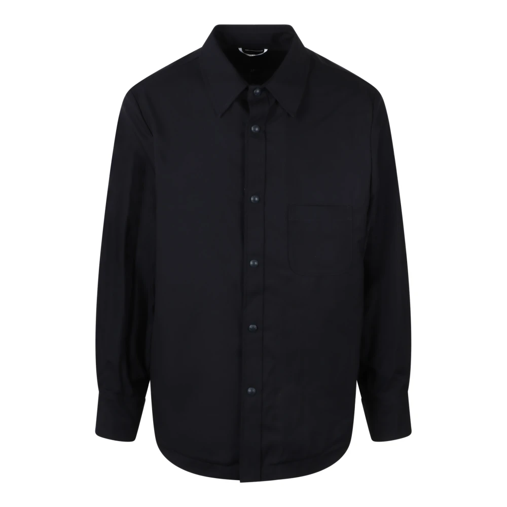 Thom Browne 4-Bar Snap Front Shirt Jas Black Heren