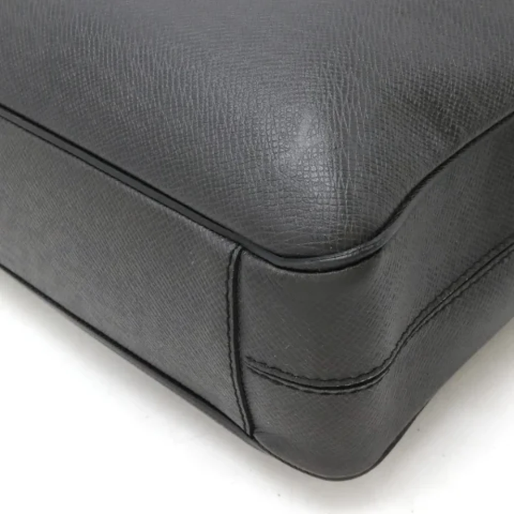 Louis Vuitton Vintage Pre-owned Leather briefcases Black Dames
