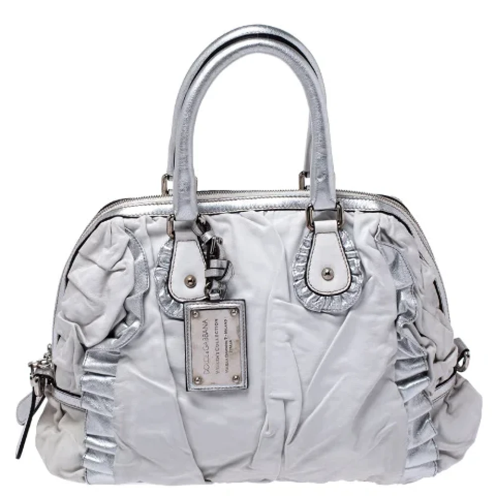 Dolce & Gabbana Pre-owned Leather handbags Gray Dames