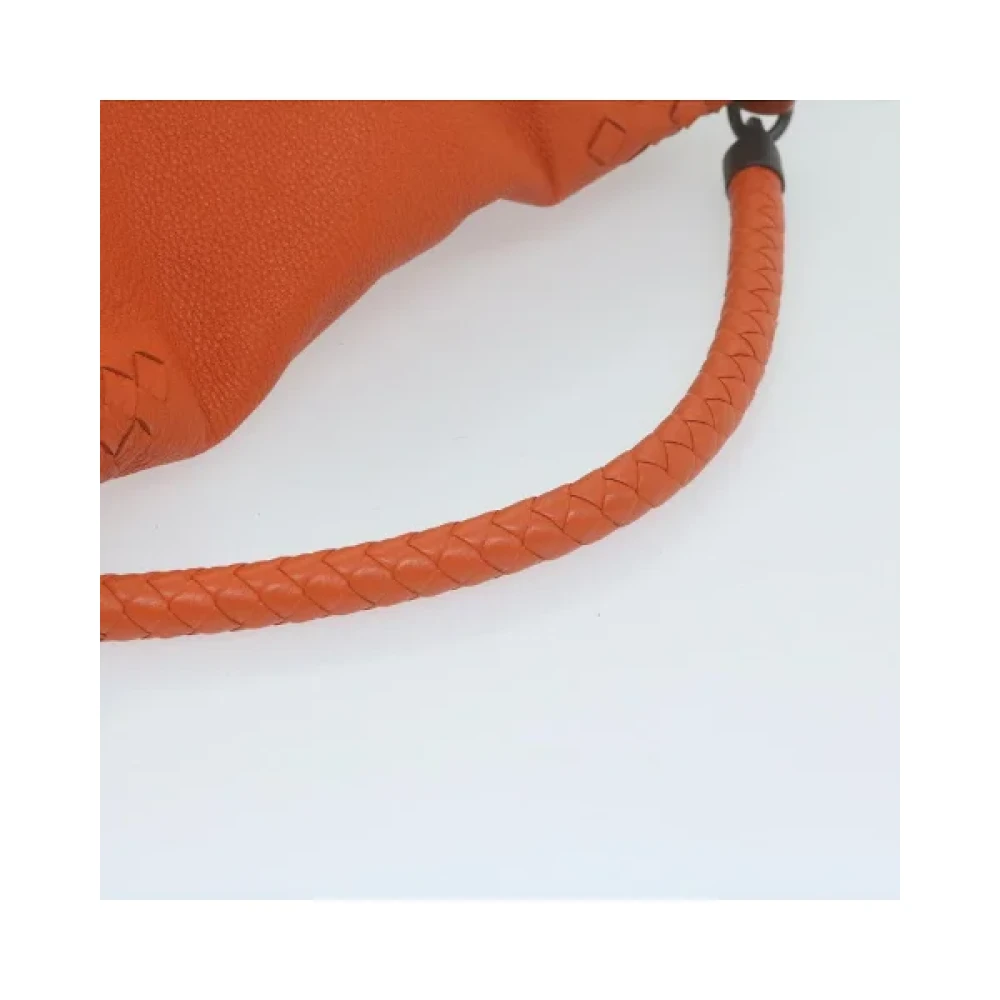 Bottega Veneta Vintage Pre-owned Leather shoulder-bags Orange Dames
