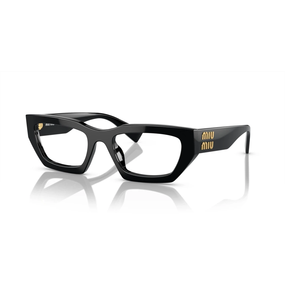 Miu Black Eyewear Frames Black Unisex