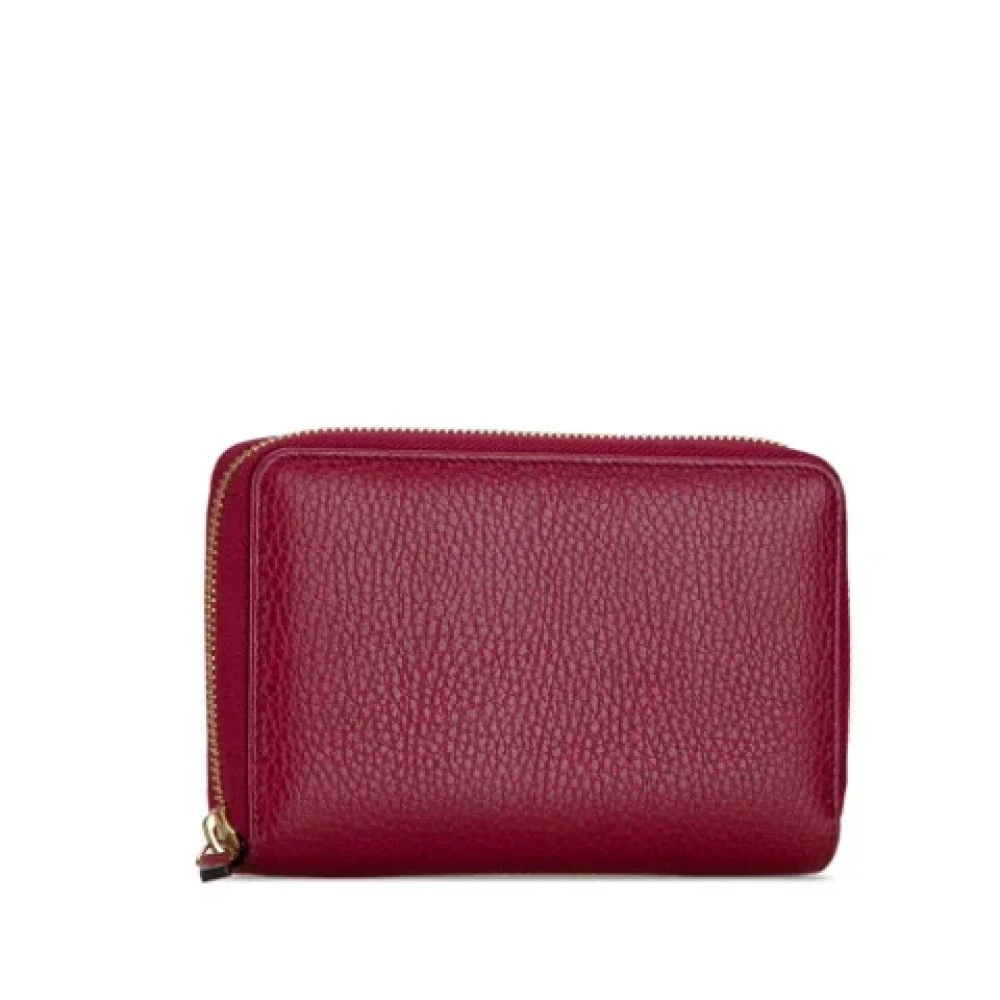 Gucci Vintage Pre-owned Leather wallets Red Dames