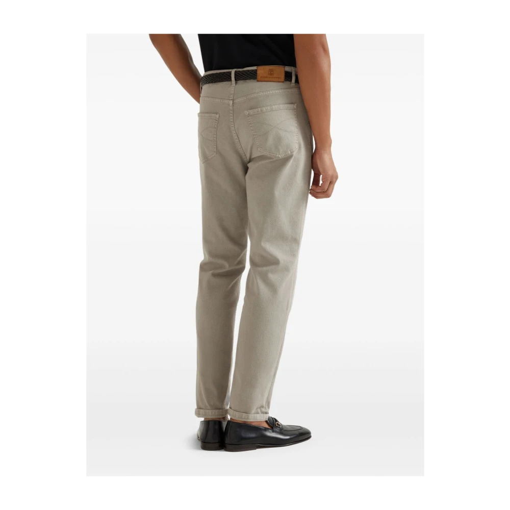 BRUNELLO CUCINELLI Stijlvolle Jeans voor Mannen Gray Heren