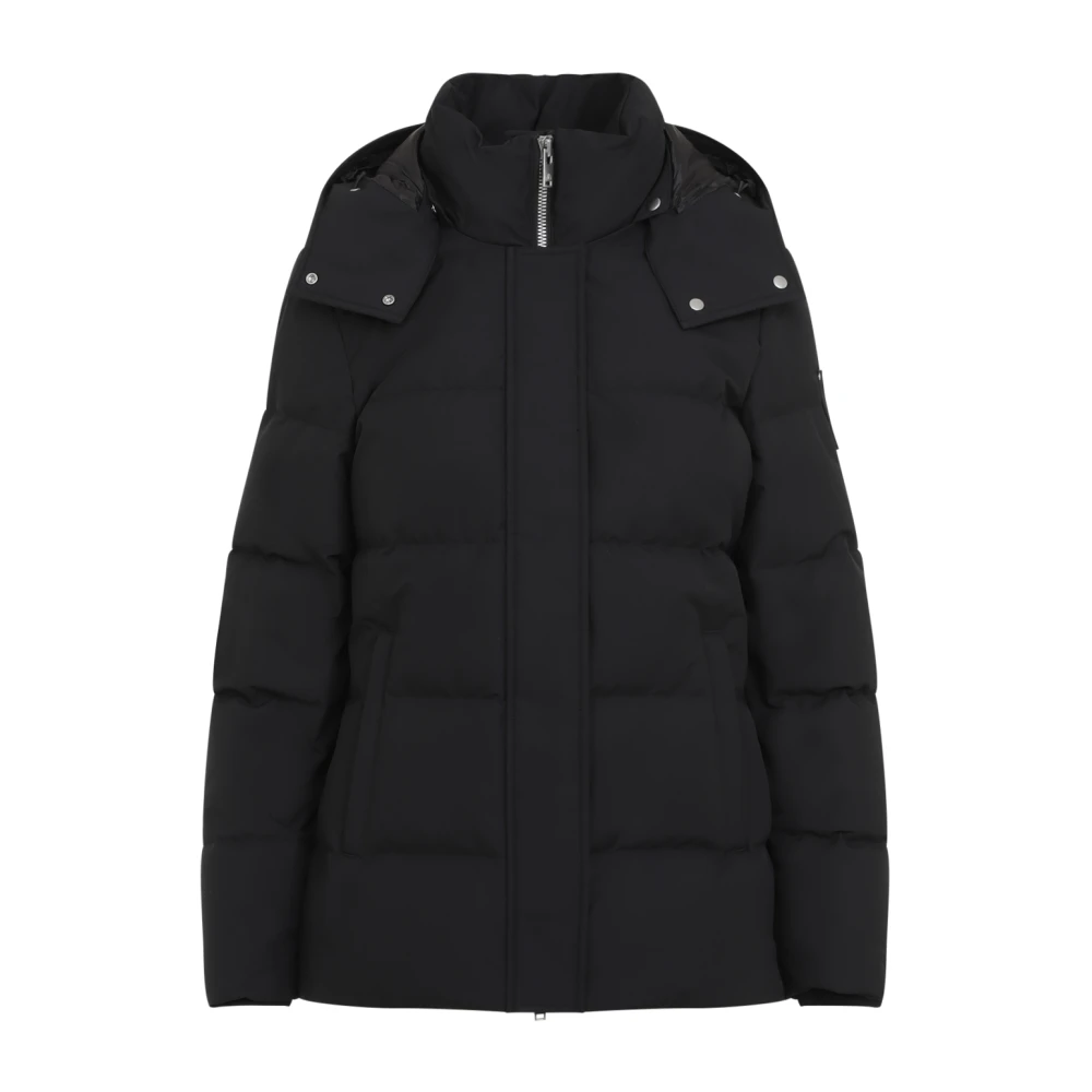 Moose Knuckles Svart jacka för kvinnor Aw24 Black, Dam