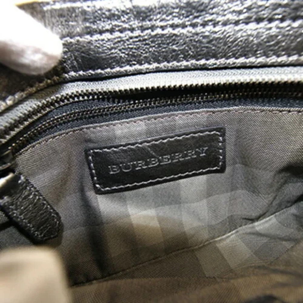 Burberry Vintage Pre-owned Fabric handbags Gray Dames