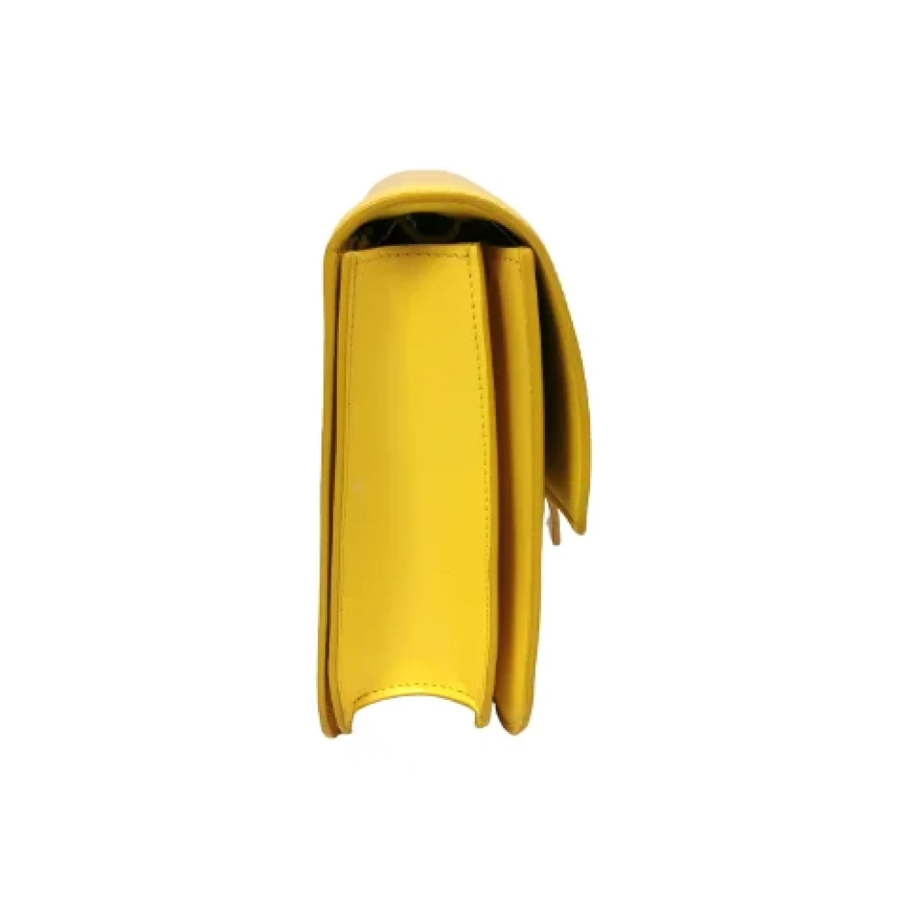 Celine Vintage Pre-owned Leather celine-bags Yellow Dames