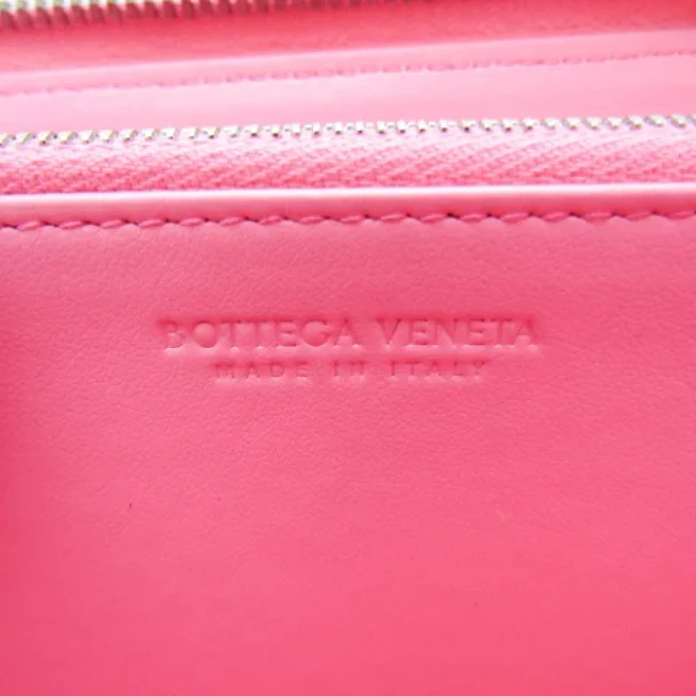 Bottega Veneta Vintage Pre-owned Leather wallets Pink Dames
