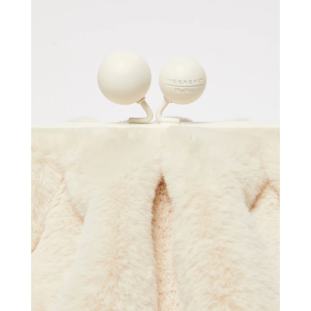 Max Mara Witte Pasticcino Tas Medium Clutch White Dames