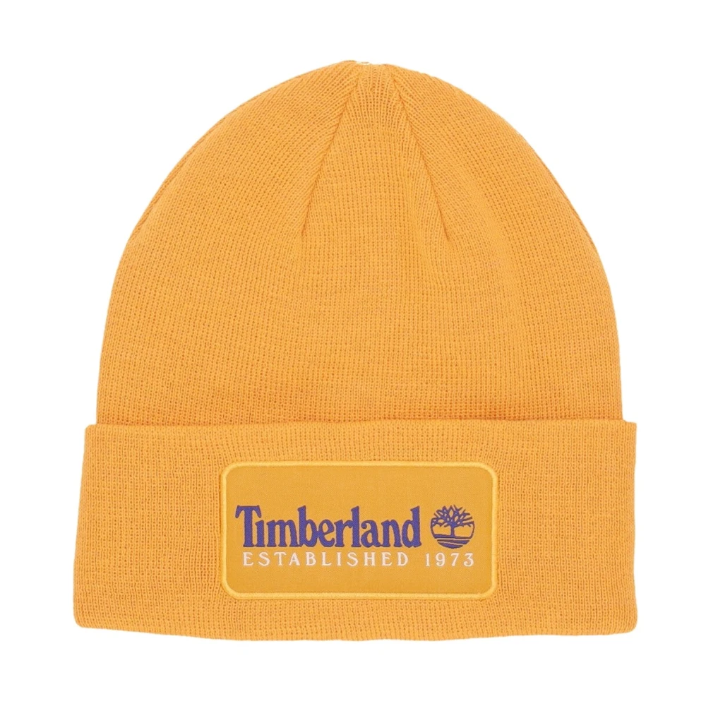 Timberland Yellow Vintage Beanie Dark Cheddar Hat - Male - Accessories - One Size - Accessories