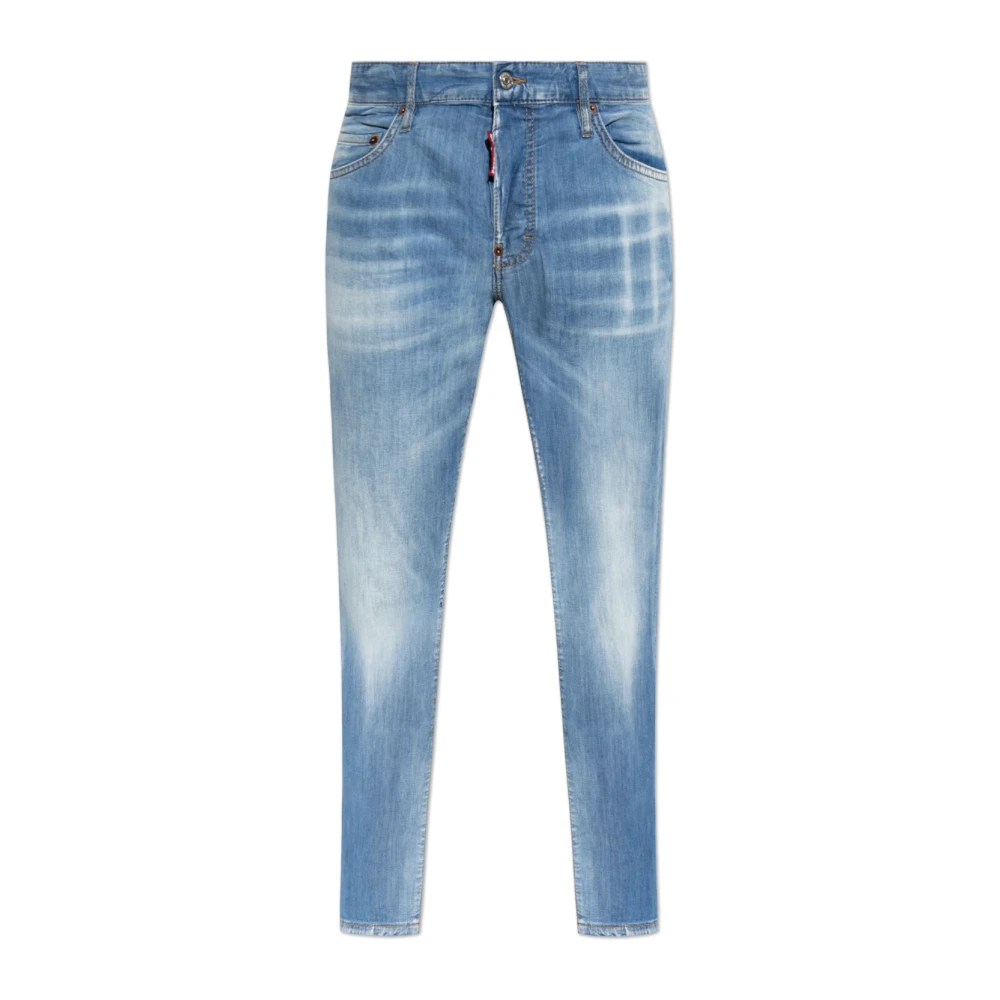 Dsquared2 , Slim Fit Jeans, Male, Blue, M, Light Wash Skater Jeans