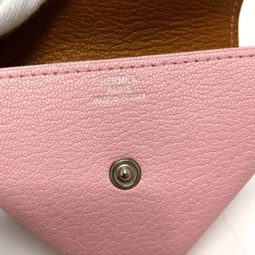 Hermès Vintage Pre-owned Leather wallets Pink Dames