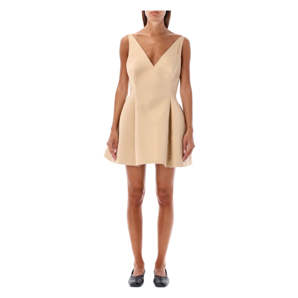 Marni Chique Baby Doll Jurk Beige Dames