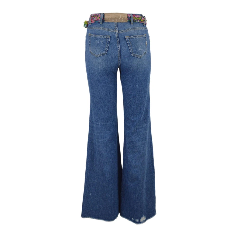 Gaëlle Paris Denim Jongens Jeans met Over Vestibiliteit Blue Dames