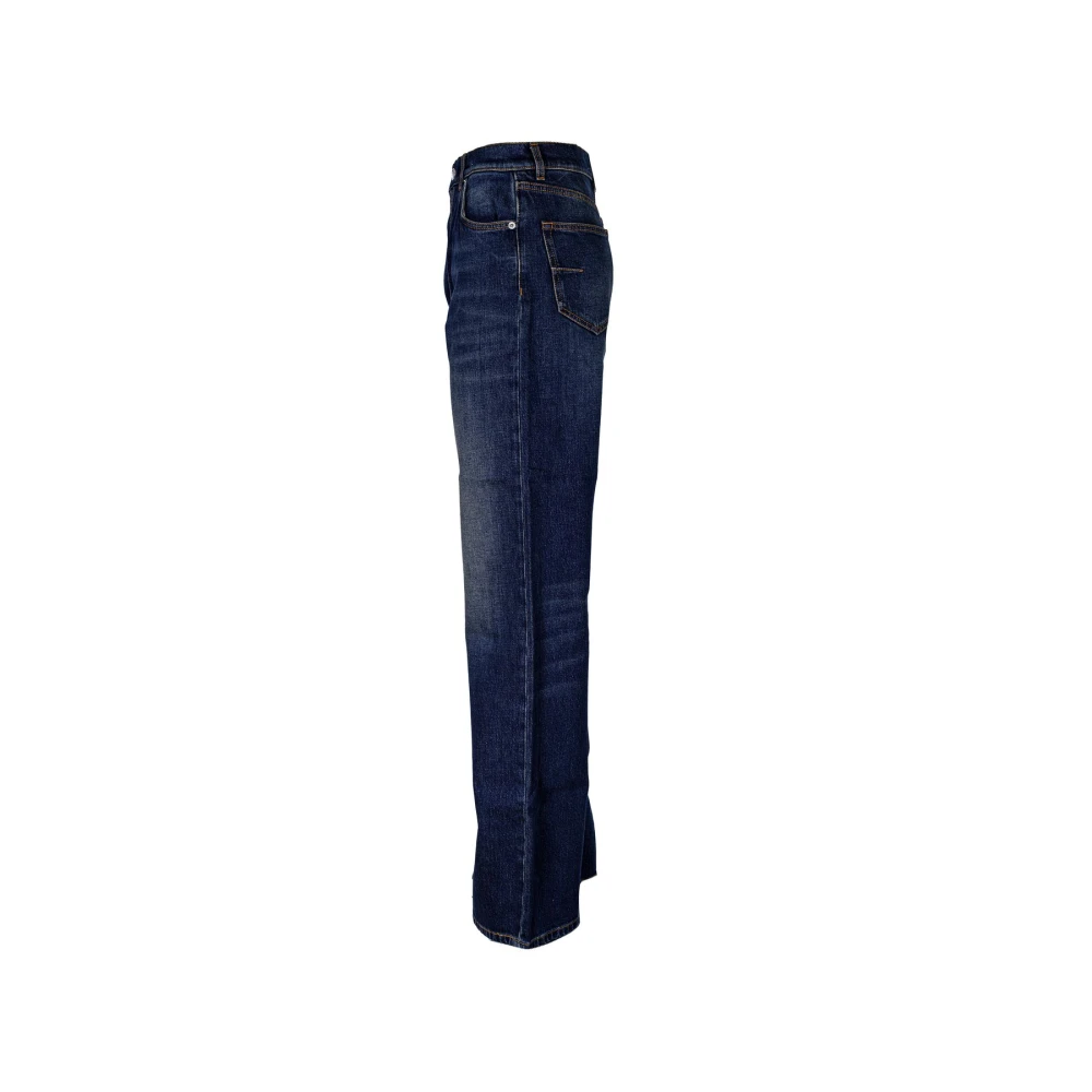 Mauro Grifoni Hoge taille bootcut denim jeans Blue Dames