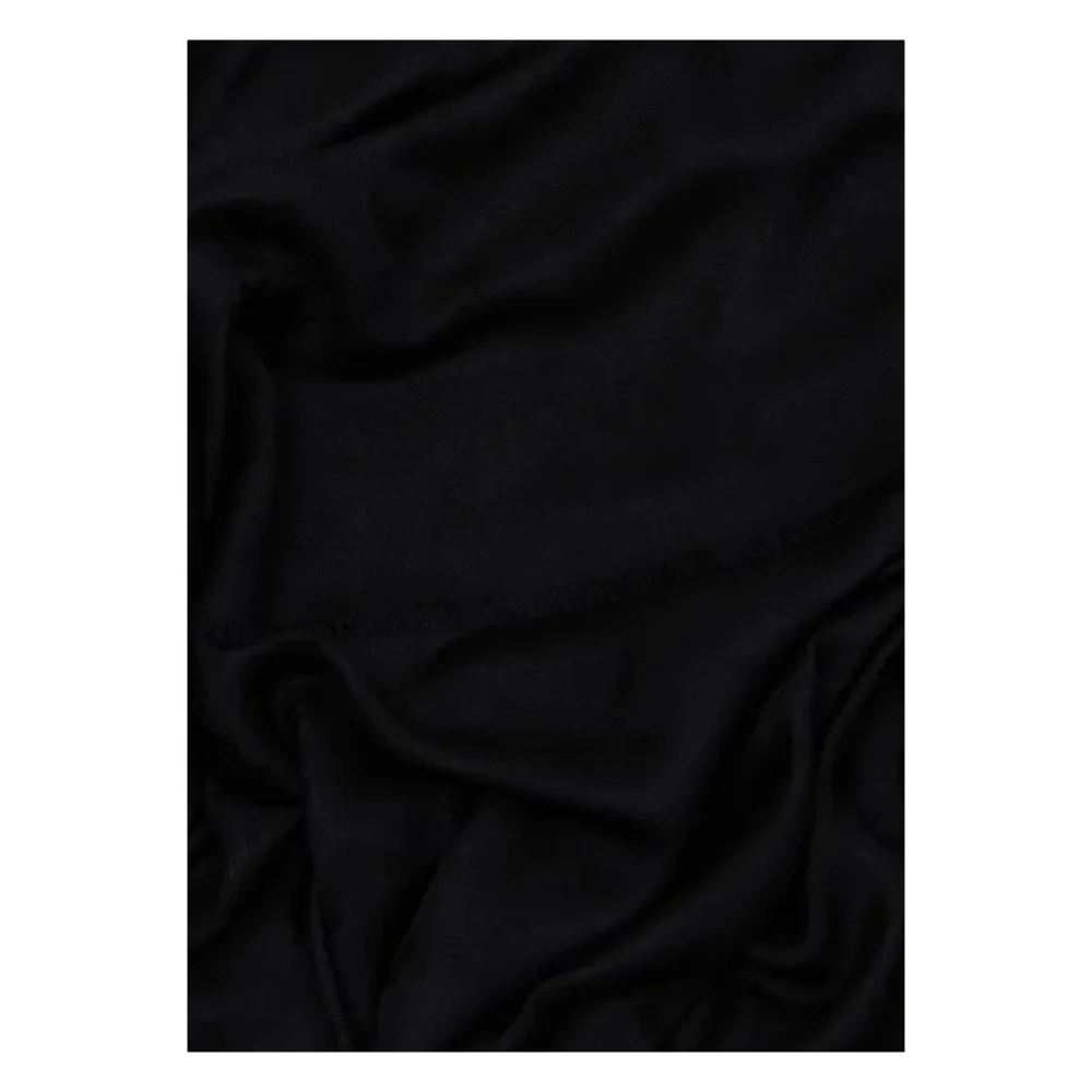 Emporio Armani Zwart Modal Sjaal Black Heren