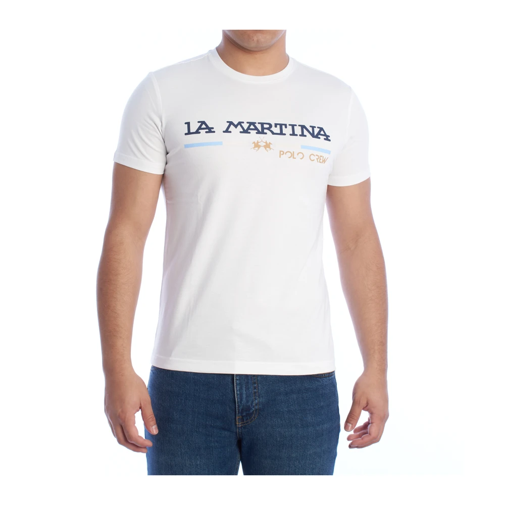 LA MARTINA Heren T-shirt met korte mouwen White Heren