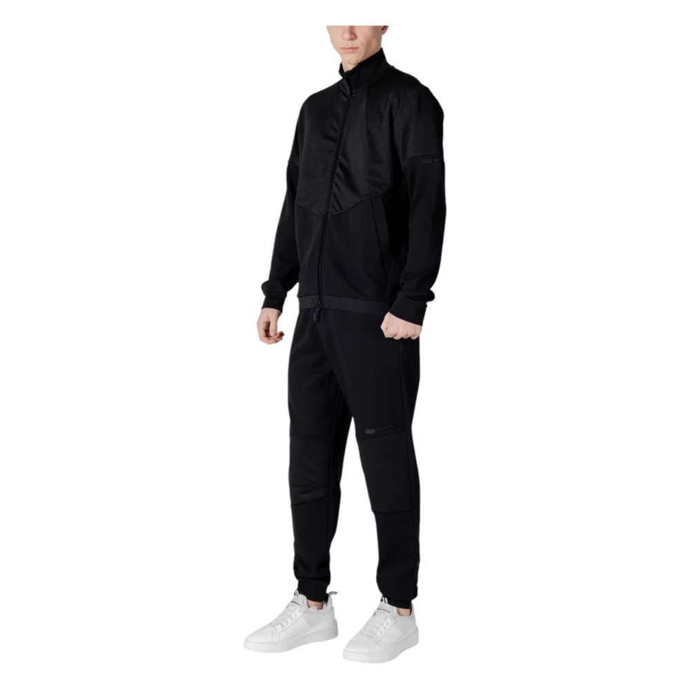Emporio Armani EA7 Heren Katoen Polyester Suit Collectie Black Heren