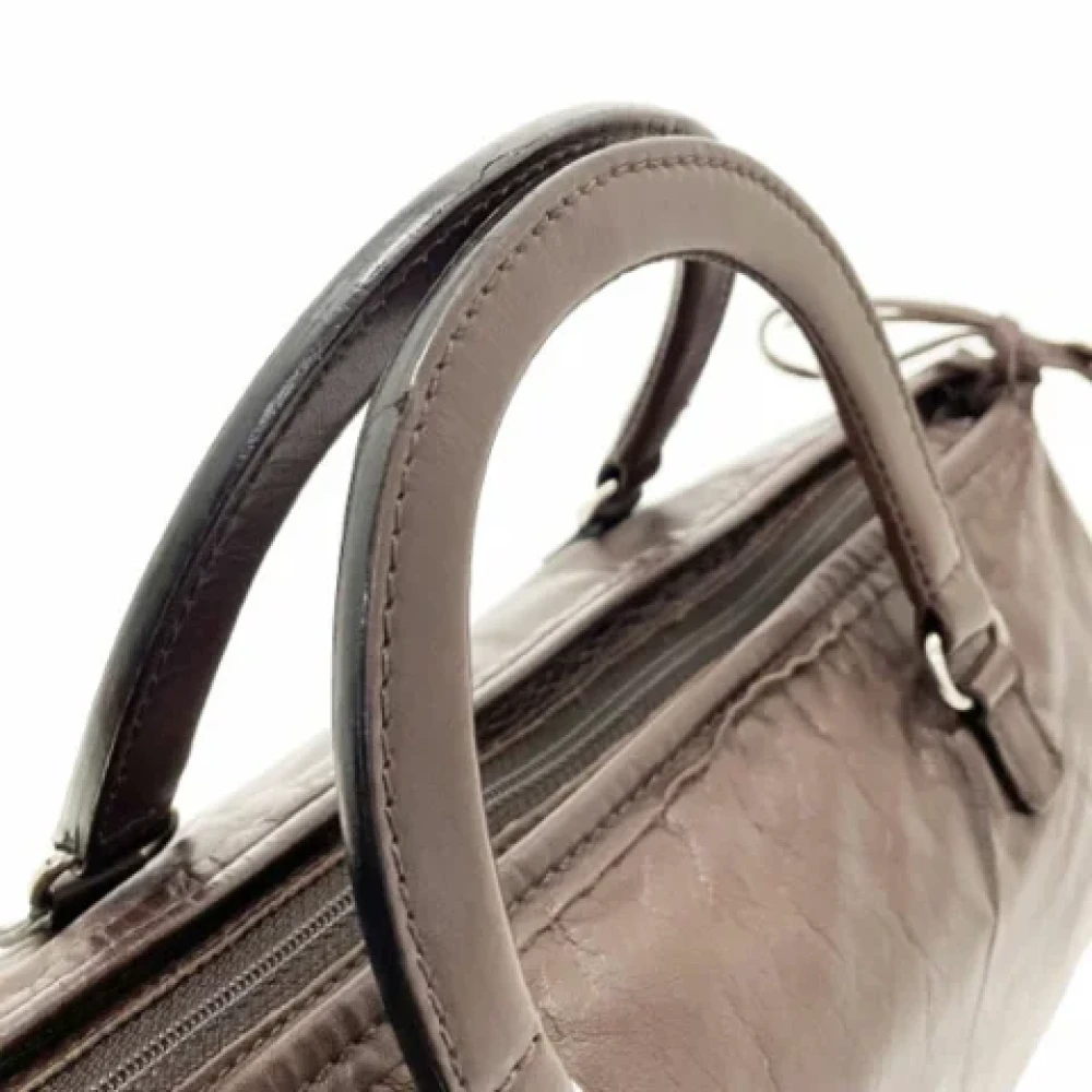 Prada Vintage Pre-owned Leather prada-bags Brown Dames