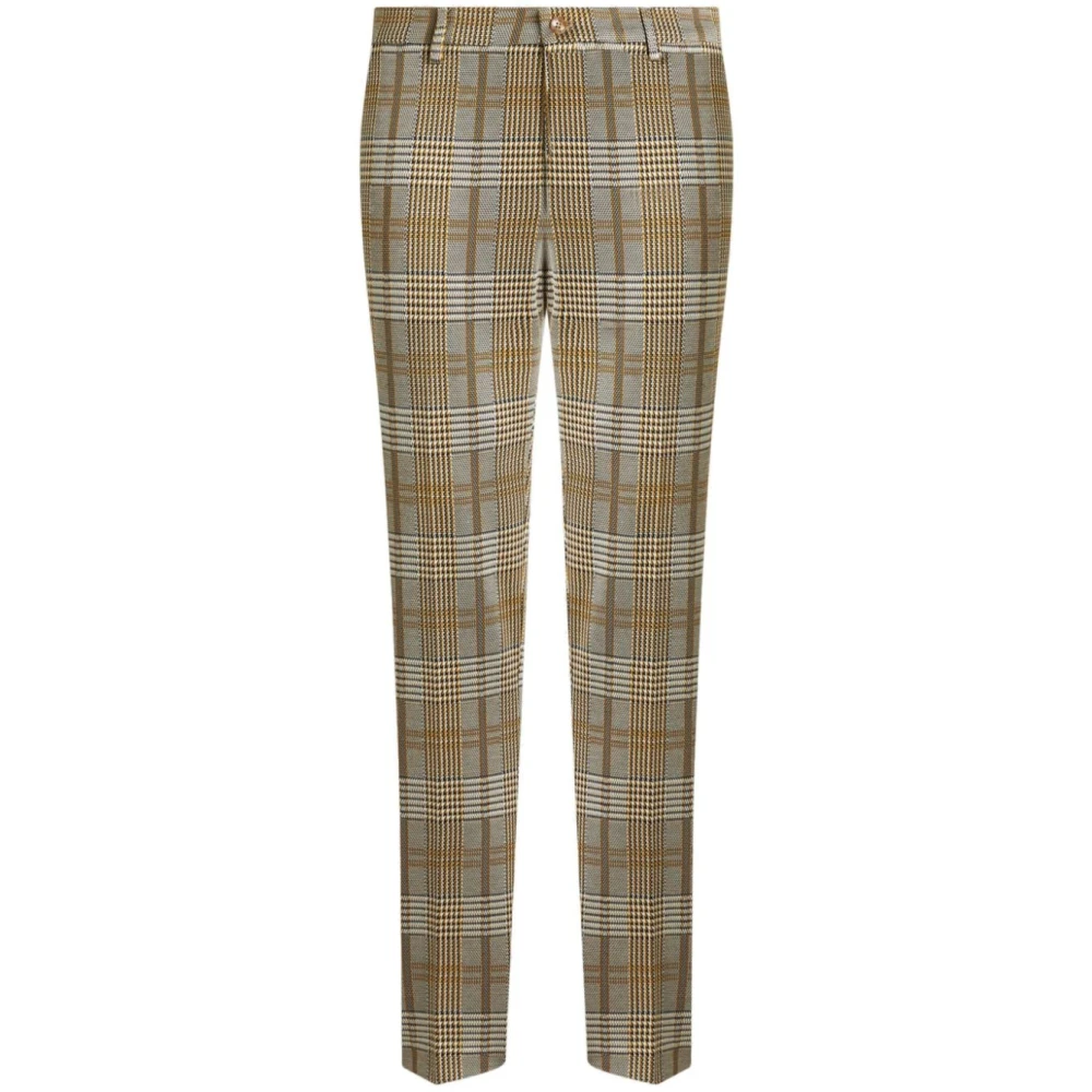 ETRO Geruite Tailored Broek Multicolor Heren