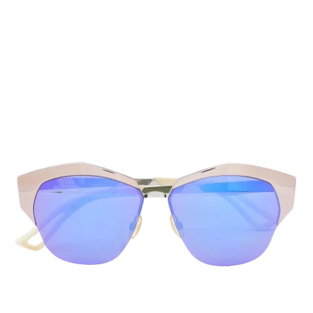Dior Vintage Pre-owned Acetate sunglasses Blue Dames