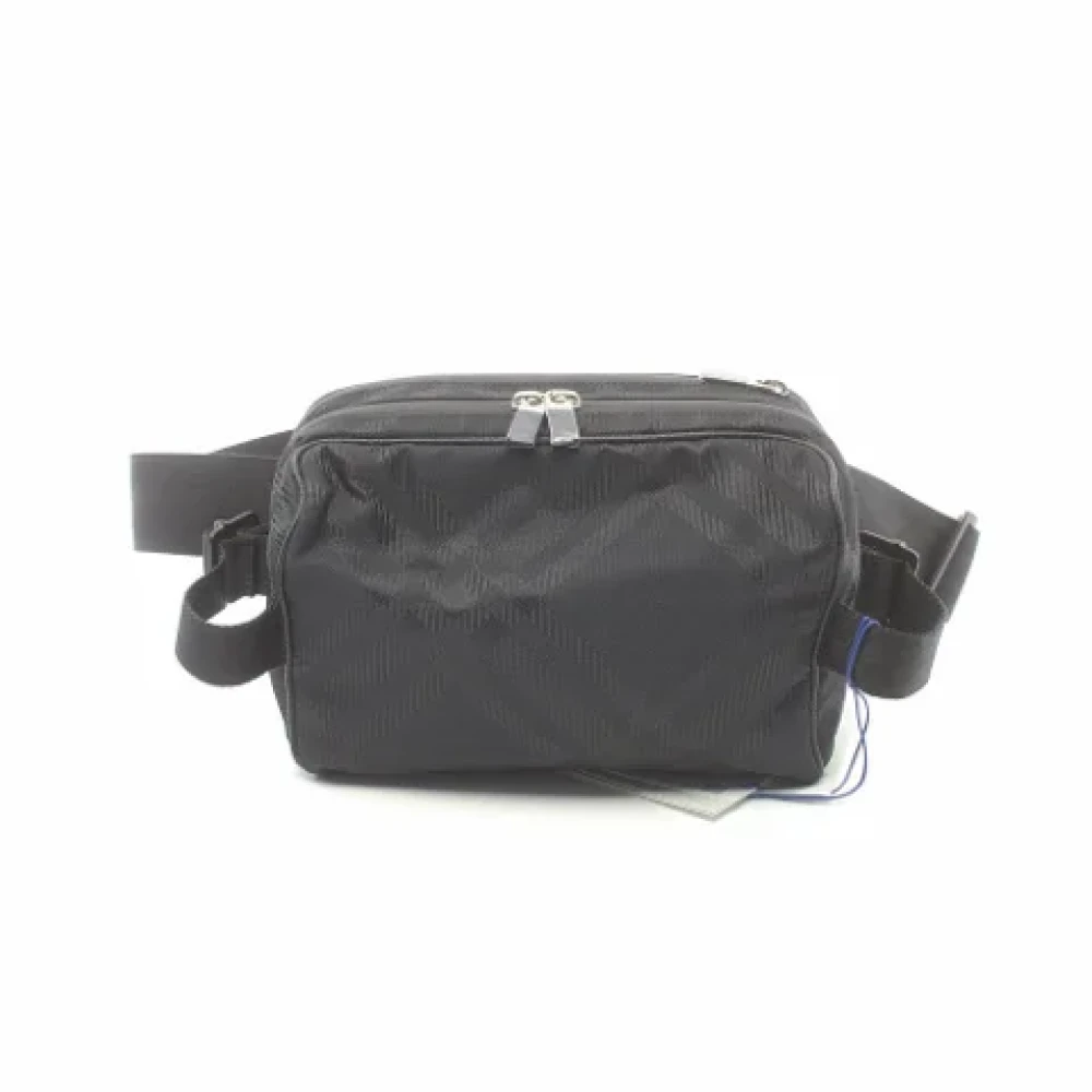 Burberry Vintage Pre-owned Nylon crossbody-bags Gray Dames